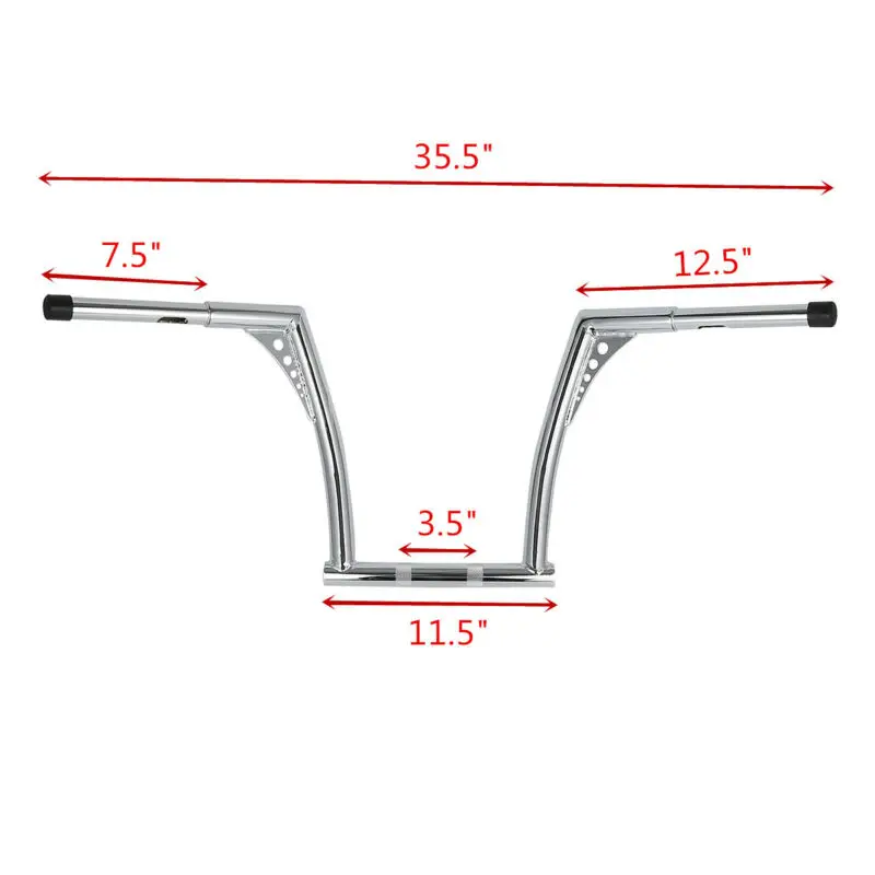 Мотоцикл 1" Ape вешалка руль 1-1/4" для Harley Road Glide FLTRX Dyna Wide Glide FXDWG уличный жир Боб FXLR FLD FXDF FXDB