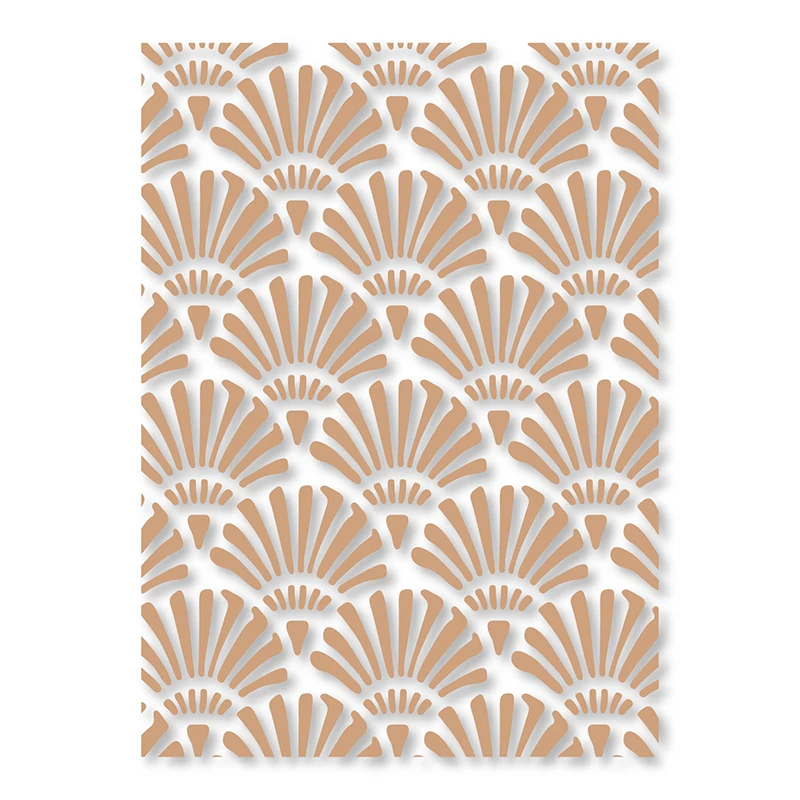 

HamyHo Metal Cutting Dies Shell Background Frame Stencil for DIY Scrapbook Crafts Embossing Paper Photo Cards Making New 2019