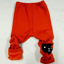 Детские Леггинсы зимние леггинсы для маленьких девочек Детские Зимние теплые штаны детские хлопковые плотные длинные штаны с рисунком кролика для девочек