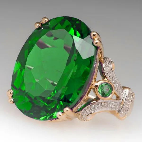 Bamos, модное роскошное красочное кольцо с кубическим цирконием, овальный камень, кольцо на палец для женщин, винтажное ювелирное изделие, вечерние аксессуары для помолвки