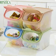 Пластиковая коробка для хранения пищевых продуктов большой емкости, кухонные аксессуары, органайзер для сортировки конфет и муки, чехол, контейнер для хранения зерна