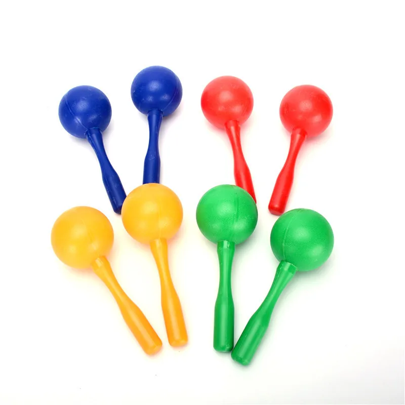 2Pcs Plastic Sand Hammer Maraca Rattle Shaker Kids Musical Instruments