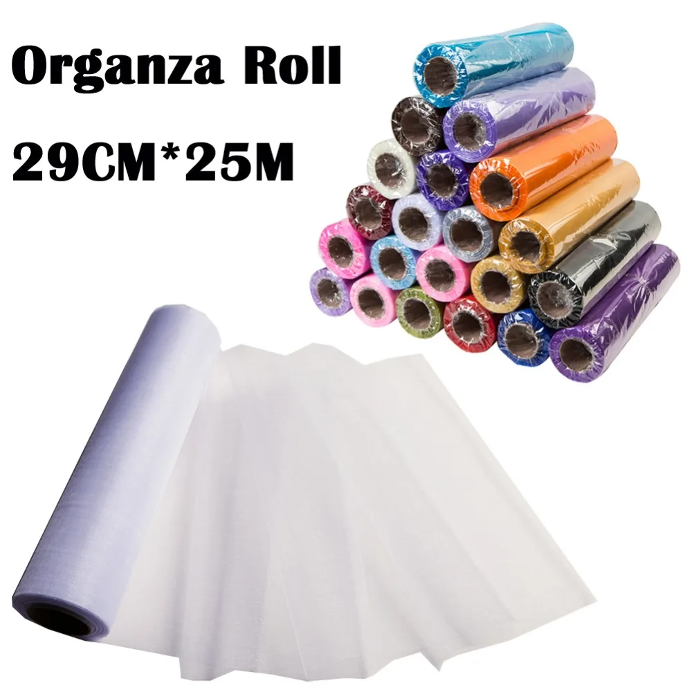 

Meijuner 26MX29CM Organza Roll Wedding Party Decoration DIY Tutu Fabric Decorative Crafts Christmas Kids Queen Skirts tulle roll