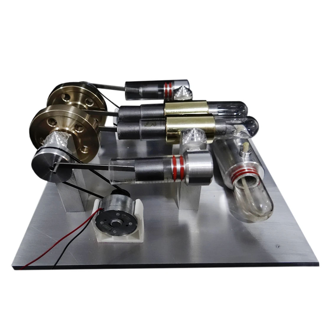 

Hot Discovery Toys High-Power Quartz Double-Cylinder Stirling Generator Model Toy Educational Toy Gift For Kids Children Adults