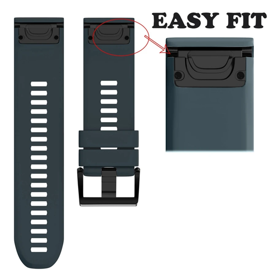 Fistar-26MM-Watchband-for-Garmin-Fenix-5X-Watch-Strap-Quick-Release-Kit-Silicone-Band-Strap-For (3)