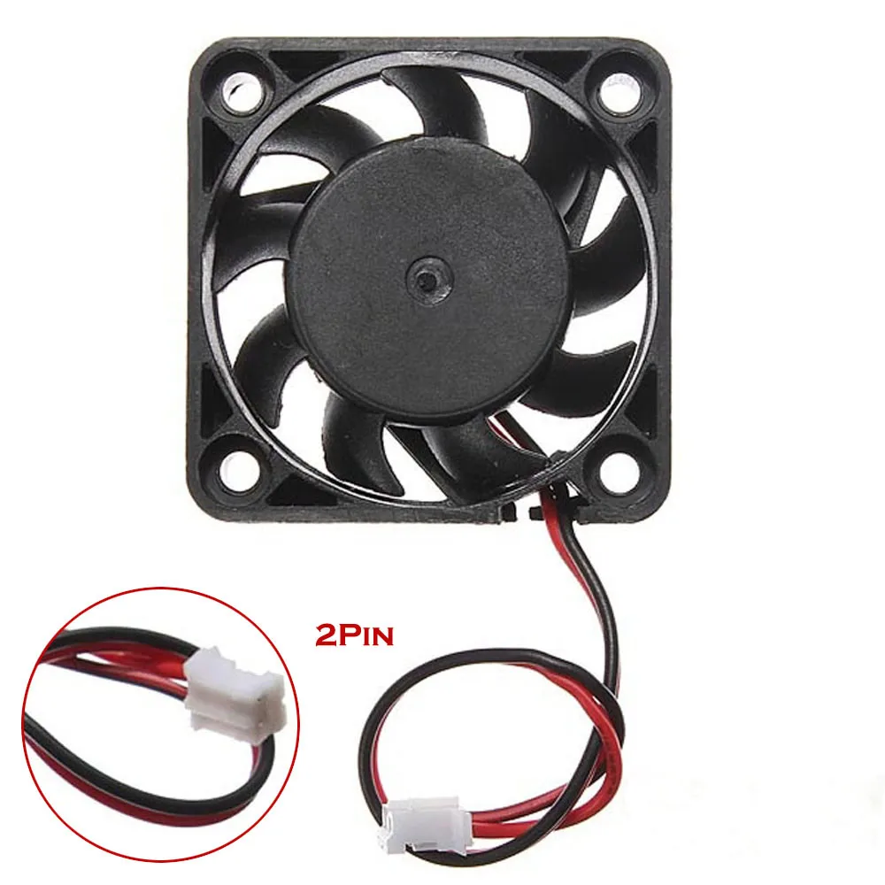 

2Pcs 12V Mini Computer Fans Cooling Small 40mm x 10mm DC Brushless with 2-pin HOT 2019 New *30