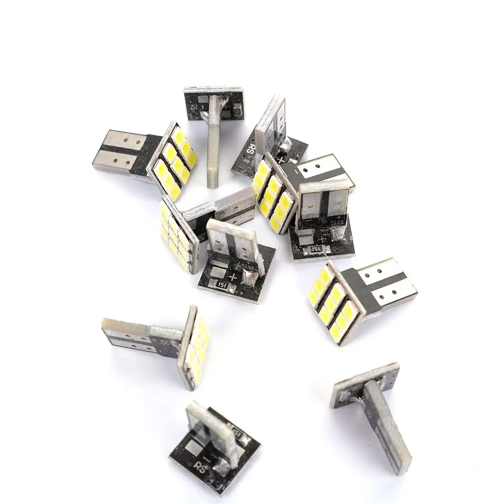 10Pcs T10 LED White 9SMD Car License Plate Light Tail Bulb 2825 192 194 168 W5W
