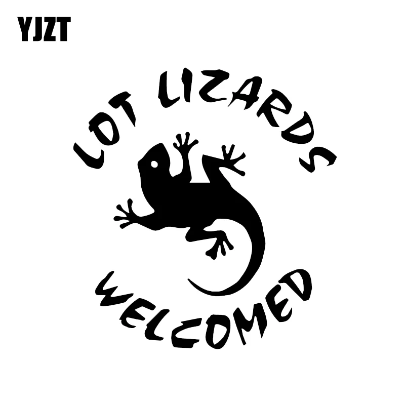 

YJZT 12.3*13.2CM Funny Small Animals Lot Lizards Welcomed Decor Vinyl Car Stickers Graphic C12-1104