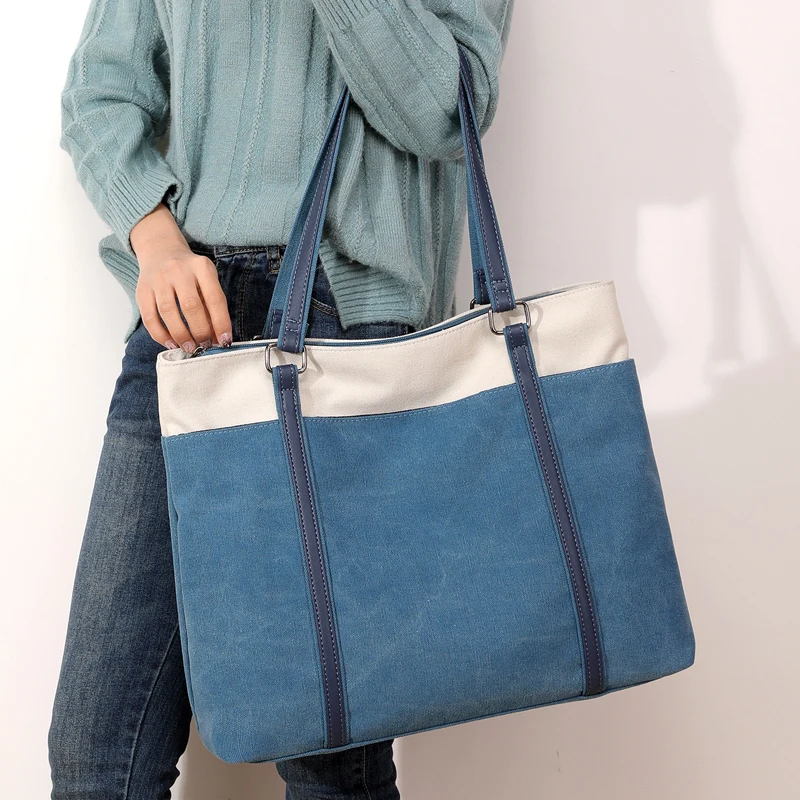 JANESPRI New Fashion Canvas Women Handbag High capacity Shoulder bag for Girls Retro Casual Tote Bags for Women Bolsas 2019 (8)