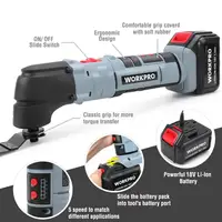 WORKPRO Power Oscillating Tools Electric Trimmer Saws Home DIY Lithium-ion Rechargeable Oscillating Multi Tools 18V/20V 2