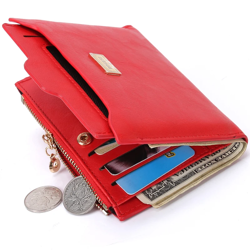 New Designer Women small Wallet Zipper Ladies PU Leather dollar price Coin Purses Female Purse Mini Clutch Womens Wallets D29