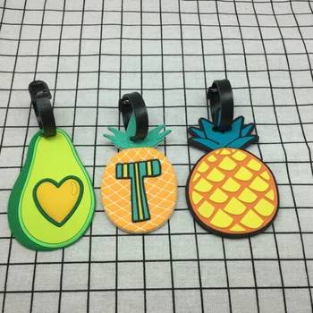 

Fruits Luggage Tags Cartoon Silica Gel Suitcase ID Addres Holder Baggage Boarding Tag Suitcase Tag