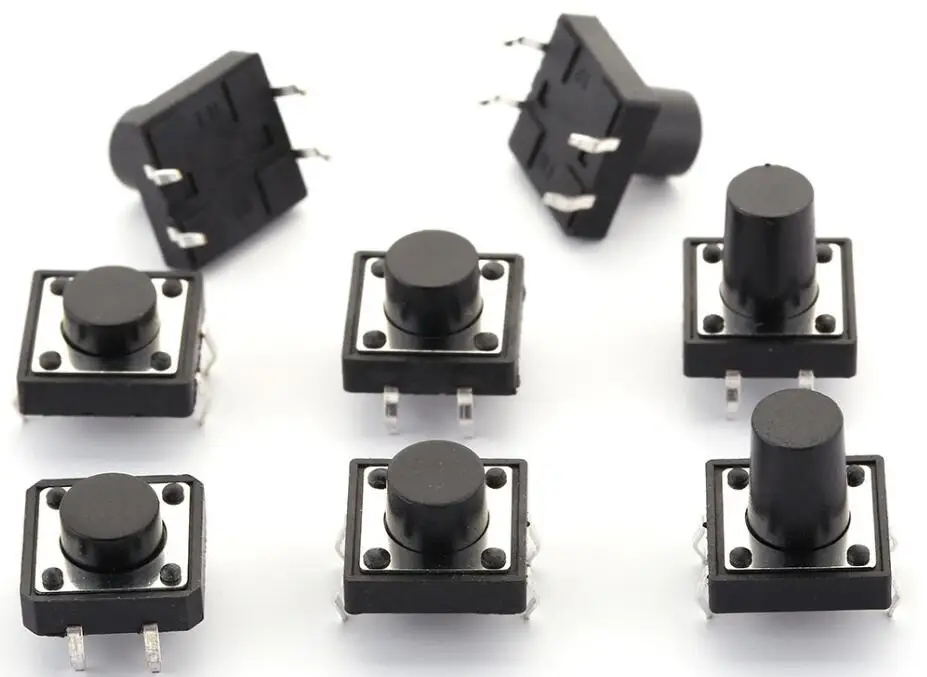 

12x12xH=4.3/5/6/7/7.5/8/8.5/9/9.5/10/11/12/13/14/15/16mm High 4Pin DIP Tactile Tact Push Button Micro Switch Self Reset