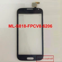 Black White 5.0″ touch screen digitizer China i9500 S4 ML-S818-FPCV8-6206 Front Touch panel Glass Sensor Replacement