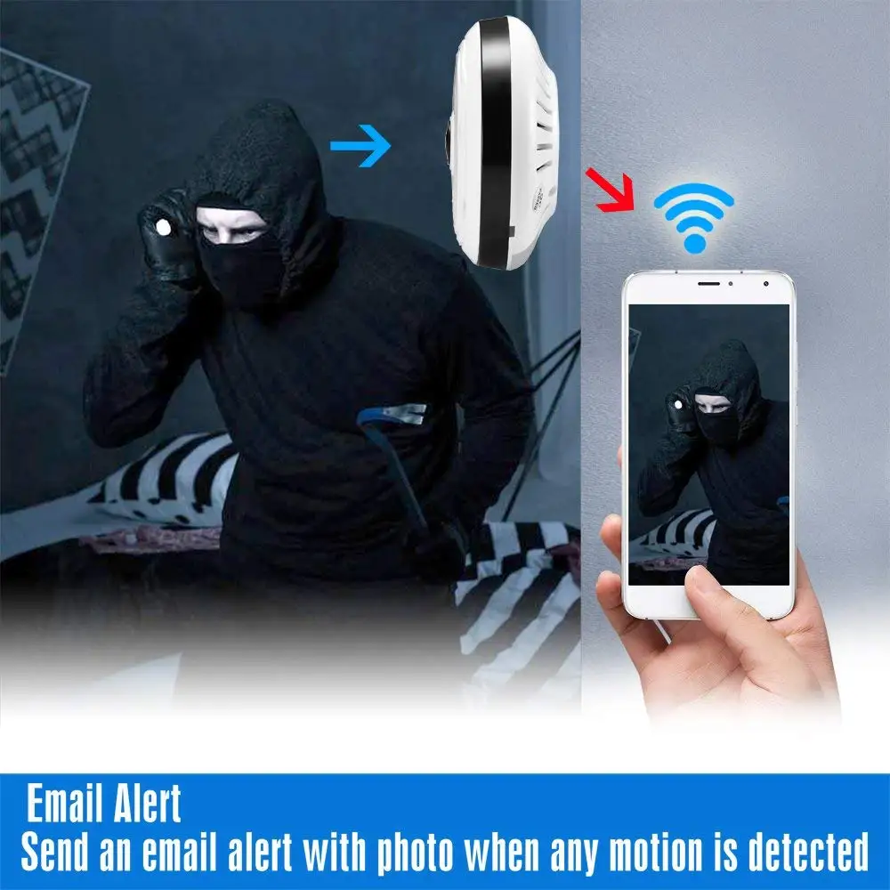 Kruiqi Home Security 960P IP Camera Wireless Smart WiFi Camera WI-FI Audio Record Surveillance Baby Monitor HD Mini CCTV Camera