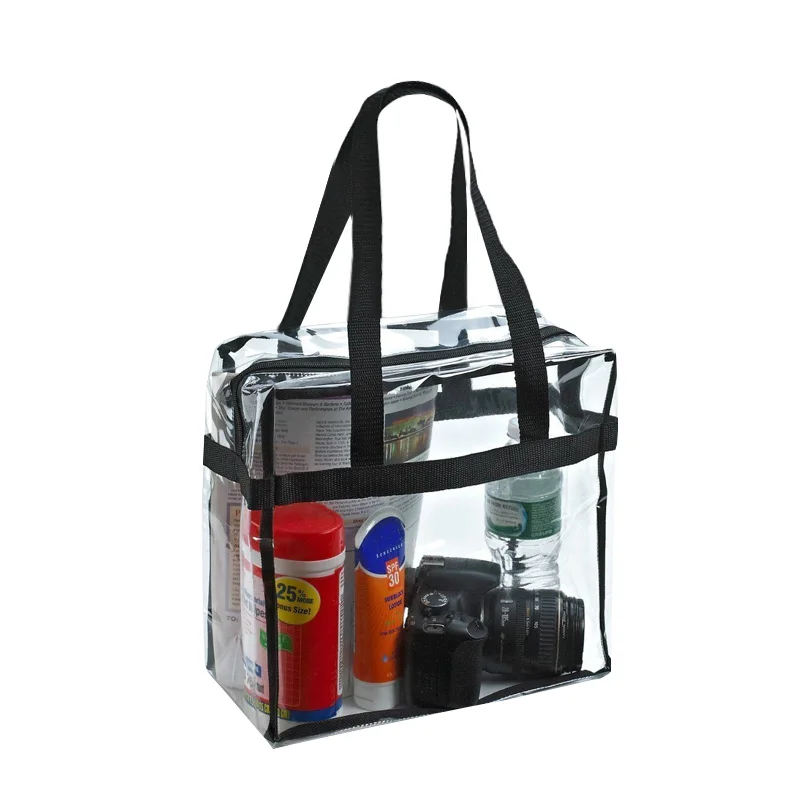 Hot Selling Waterproof Clear Tote Bag Bags Crystal PVC Transparent Pouch Women Fashion Handbag ...