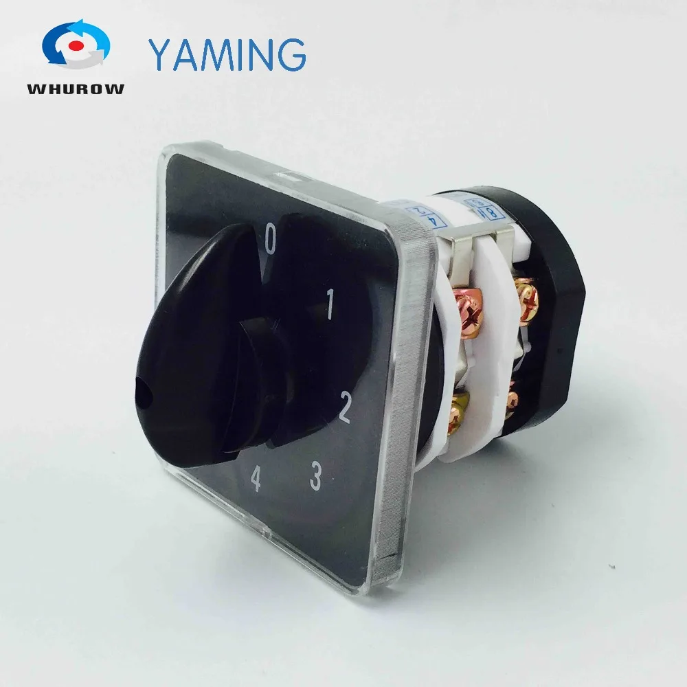 

Cam Switch Rotary knob 0-4 position universal combination manual electrical Changeover Switch 32A 2 levels LW31 YMZ12-32/2