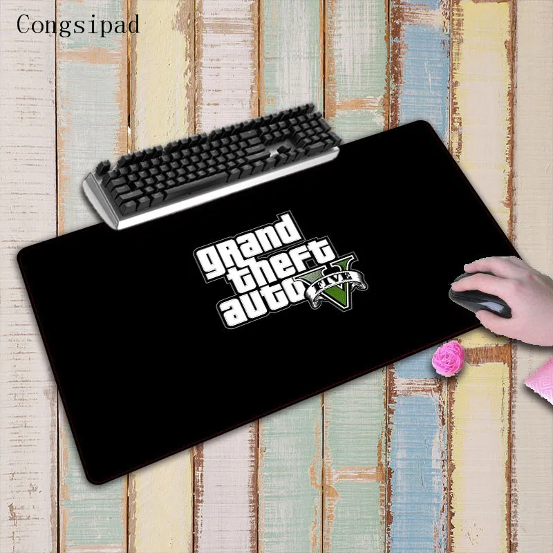 

Congsipad grand theft auto Large GTA Mouse Pad Gaming Mousepad Anti-slip Rubber Speed Mouse Mat with Locking Edge For CSGO DOTA