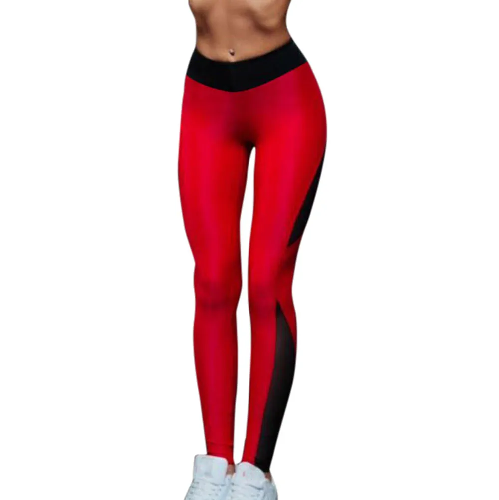 Летние женские облегающие леггинсы, сексуальные штаны для фитнеса, Корейская уличная одежда, черные и красные спортивные штаны, леггинсы для тренировок, женская одежда