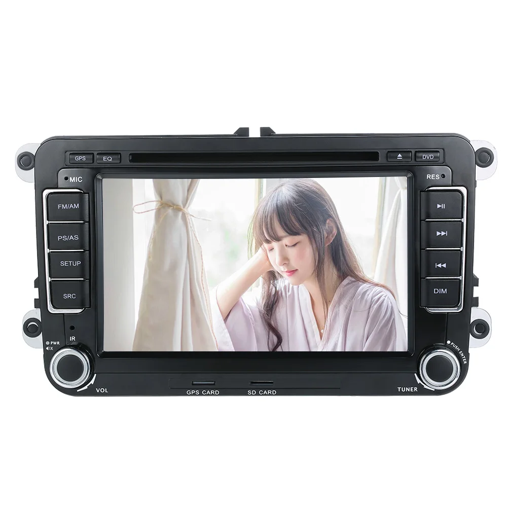 Flash Deal 2 Din 7" HD Car DVD Carro Multimidia Player GPS Navi BT FM Universal Autoradio Cassette Recorder Automagnitola for VolksWagen VW 11