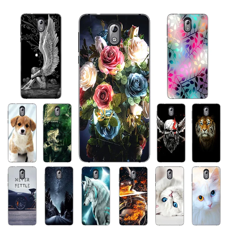 for Nokia 3 2018 Soft Silicone Back Cover DIY Painted Cases TA-1063 TA-1057 5.2&quot Phone Capa Ultrathin Clear TPU Shell |