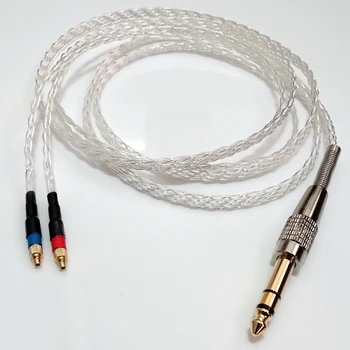 

2Meter 8 core 5N OCC Flat braid Silver plated Headphone Upgrade Cable For SRH1840 SRH1540 SRH1440