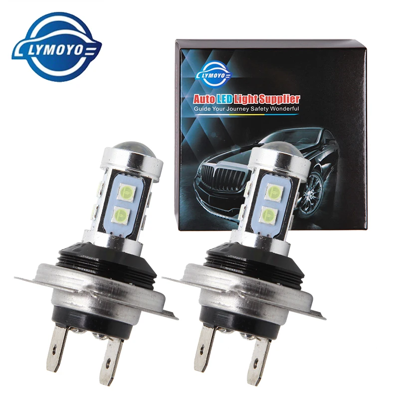 

LYMOYO car led H7 10w auto 3030 SMD 10LED bulb drl daytime running light fog lamp ice blue white day light 12v light source