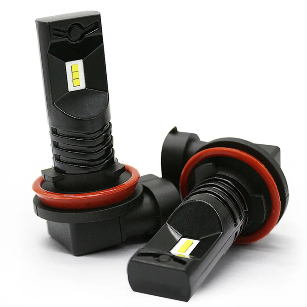 2 шт. H7 светодиодные противотуманные лампы H1 H3 H4 H10 H8 H11 9005 9006 H16 12V 24V 30W CSP1919 6000 К Авто