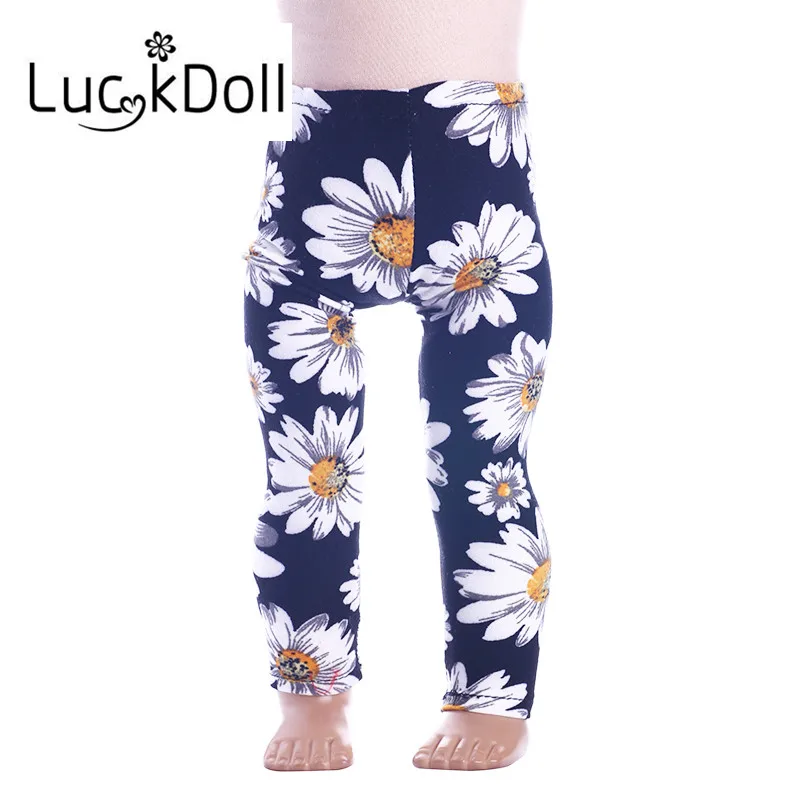 Luckdoll красивые штаны и леггинсы подходят 18 дюймов американский и 43 см детская кукла одежда аксессуары, игрушки для девочек, поколение, подарок на день рождения - Цвет: n628