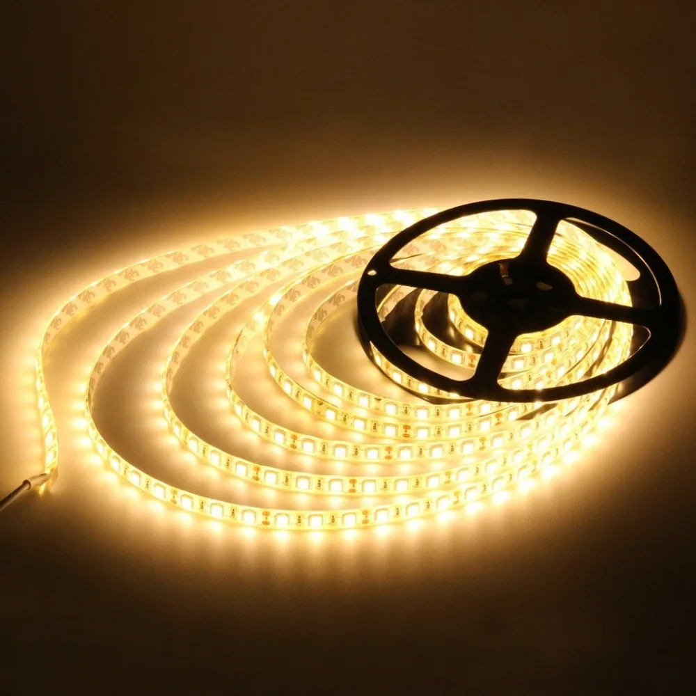 СВЕТОДИОДНАЯ лента smd 5050 Водонепроницаемая ip65 dc 12v 300led 5m 6500k 3000k RGB холодный белый