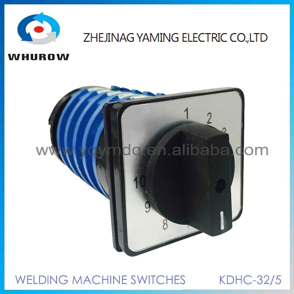 

KDHC-32/5*10 10 position 5 phase electrical switches for CO2 welding machine changeover rotary switch High quality AC50Hz 380V