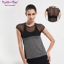 Летняя женская рубашка для йоги, футболки с коротким рукавом, сетчатые спортивные топы в стиле пэчворк, рубашка для пробежек, быстросохнущая эластичная блузка для спортзала