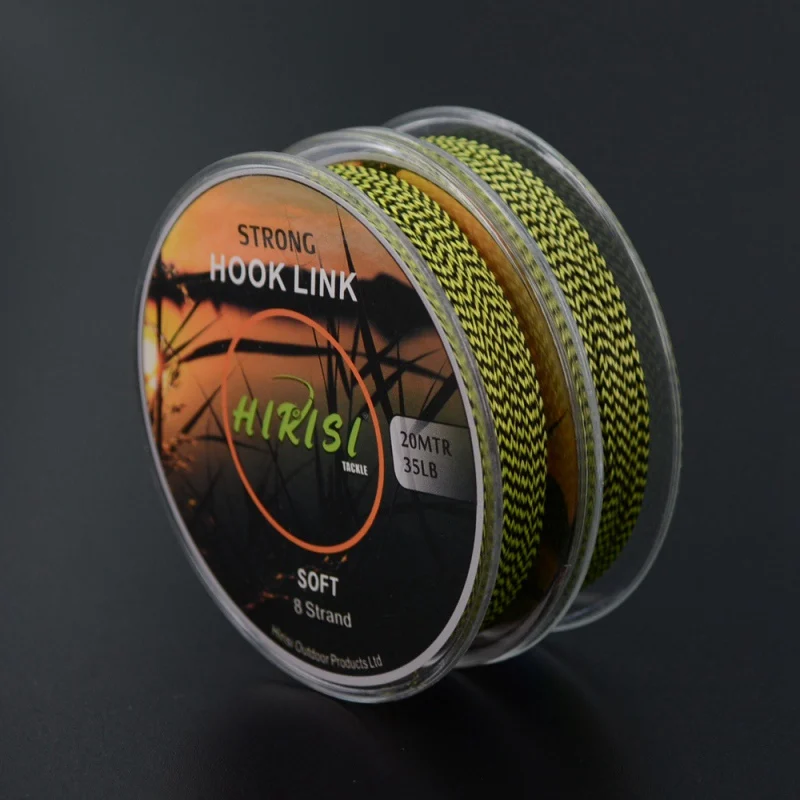 1 PC 20M Lead Core Camouflage Fishing Line 4 Strands PE Lines Hair Rigs Hook Carp Fishing Line Braided Fishing Accessories