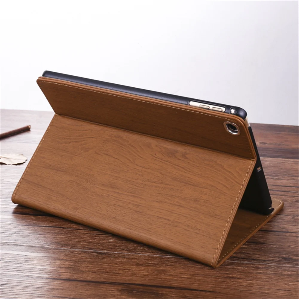 Kemile для iPad mini 5 7 9 чехол Авто Сон проснуться стенд ретро текстура древесины Smart Cover 4