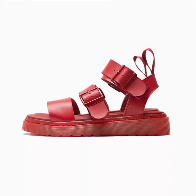 Prova Perfetto New Lovers Sandals Neutral Real Leather Flat Heel Sandals Zapatos Mujer Tacon Gladiator Sandals Summer Shoe Woman