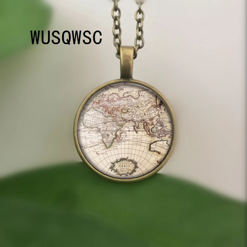 WUSQWSC новейшие стили стеклянный купол винтажное ожерелье с дизайном Глобус
