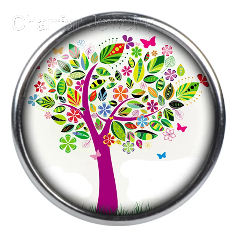 

colorful tree snap button for DIY snap button bracelet