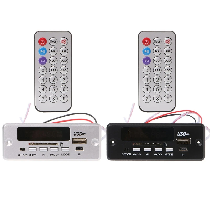 

New 12V MP3 Decoder Board Remote Control SD Card USB MP3 WMA WAV Cut Memory
