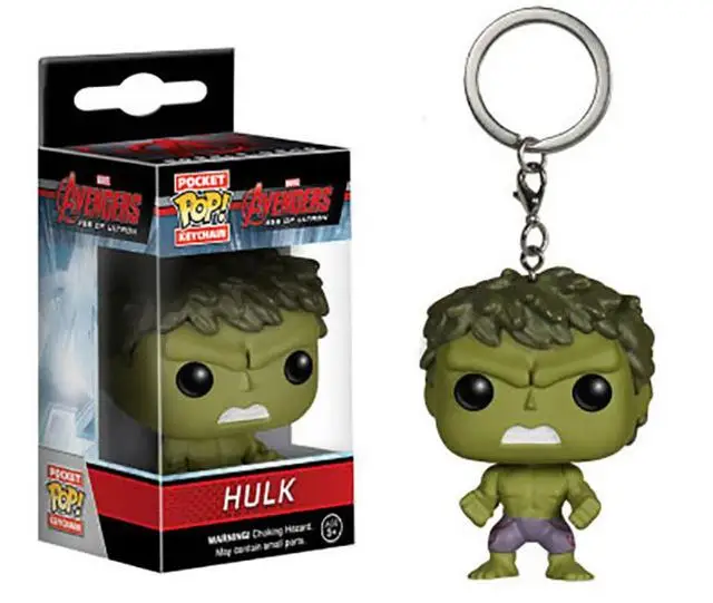 Funko Pop брелок Мстители Marvel странные вещи Дэдпул отряд самоубийц История игрушек Рик Морти Игра престолов игрушки - Цвет: Hulk