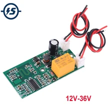Модуль датчика микроволнового радара релейный выходной переключатель контроллер индукции человеческого тела DC 12 V-36 V