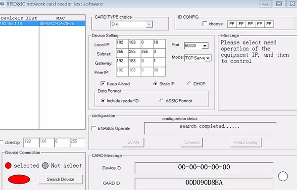 Протокол Tcp/ip ethernet RFID считыватель 5 В RJ45 бесконтактных карт