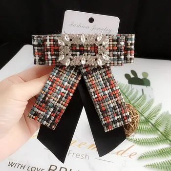 

Creative women bow tie Butterfly Plaid Fashion Bow Ties Girl Student Shirt collar bowknot British College Apparel Accessories