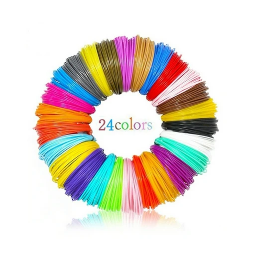 Dikale 24 цвета 3D печать материал 72 м 120 м 240 м 3D Ручка Stift PLA Filament Refill для импрессора 3D Caneta моделирование стереоскопического - Цвет: PLA 120m 24 Colors