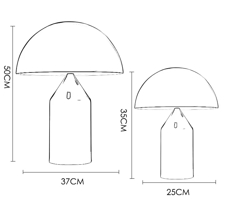 Postmodern Minimalist Table Light Bedroom Study Mushroom Table Light Nordic Creative Mushroom Table Lamp Nightstand Lampadari