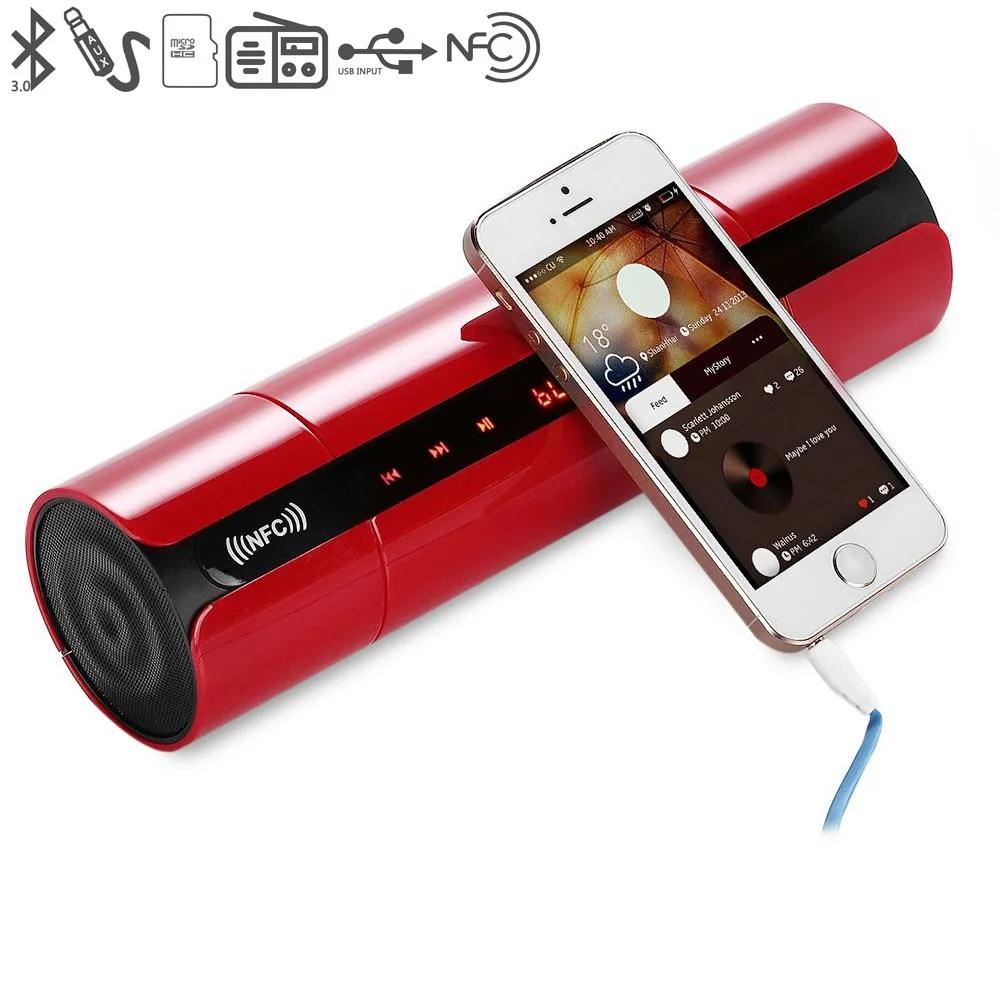 Yoteen bluetooth-динамик для IPhone Android Портативный беспроводной FM HIFI динамик KR8800 стереофонические громкоговорители Бас Звук бар