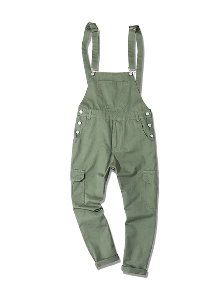 Japan Style Men Casual Overall Jumpsuit Mens Hip Hop Suspender Pants Male Fashion Bib Overall with Cargo Pocket Black Army Green Japan Style Men Casual Overall Jumpsuit Mens Hip Hop Suspender Pants Male Fashion Bib Overall with Cargo Pocket Black Army Green