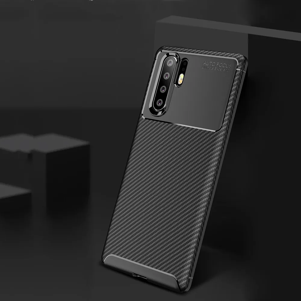 

2019 New Carbon Fiber Case for Huawei P30 Pro Cover for Huawei P30 Diamond Grid Design Phone Cases