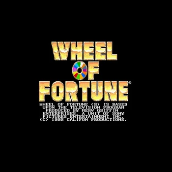 

Wheel of Fortune 16 bit Big Gray Game Card For NTSC Game Player Drop Shipping