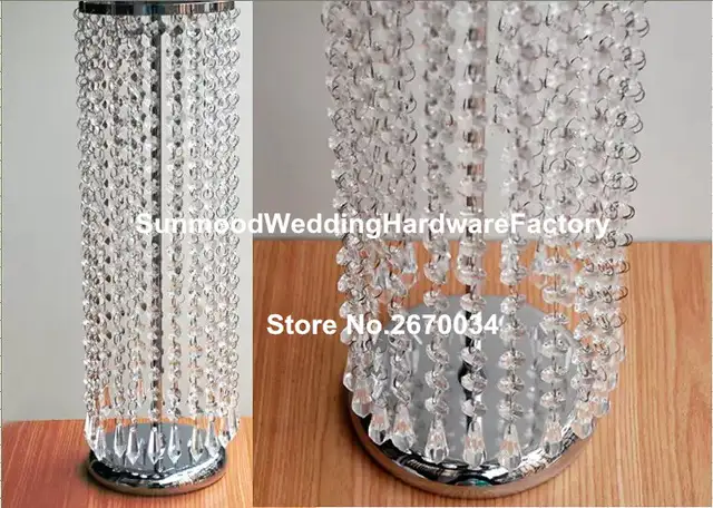 Large Flower Vases Hannging Acrylic Crystal Centerpieces Tall