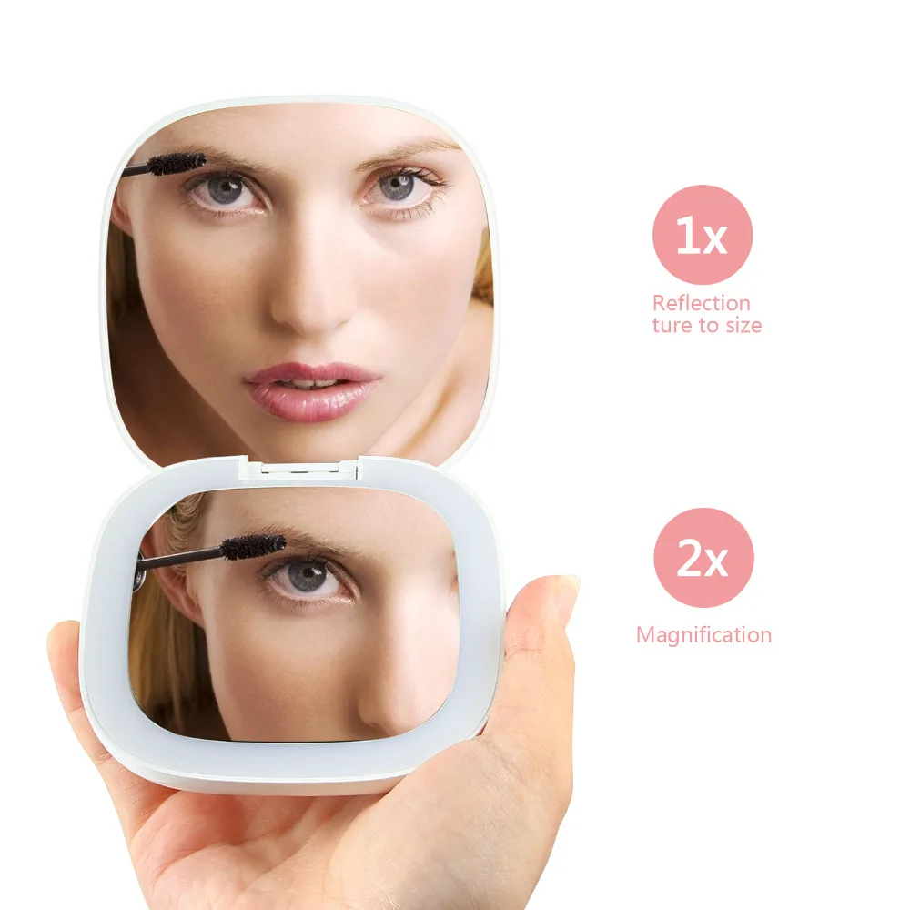 

Makeup Mirror Vanity LED Light Bulbs USB Charging Port Cosmetics Lighted Adjustable Brightness Lights For Make Up Vanity Table